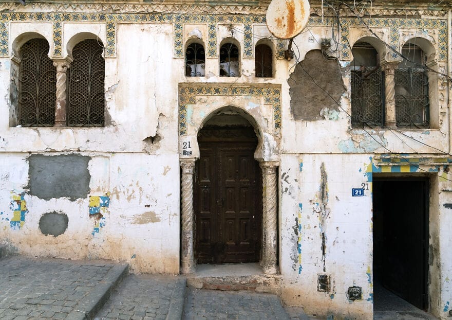 13 rumah tua berarsitektur ustmani di casbah afrika utara aljazair aljazair