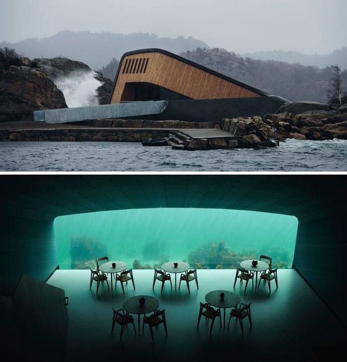 Restoran Bawah Laut, SN&Oslash;HETTA, NORWEGIA.
