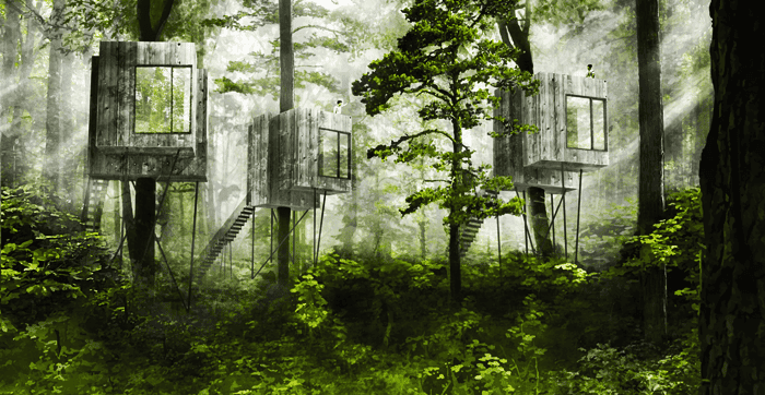 rumah pohon bagi dewasa di denmark 14