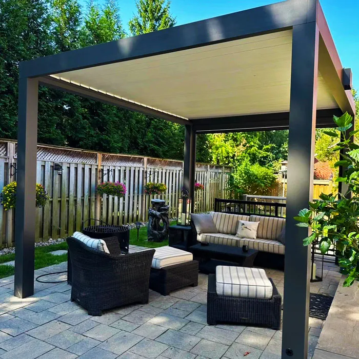 pergola logam modern