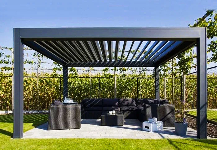 pergola kayu tanpa atap