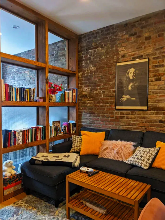 12 Minimalist Brick Wall Design for a Library Nook