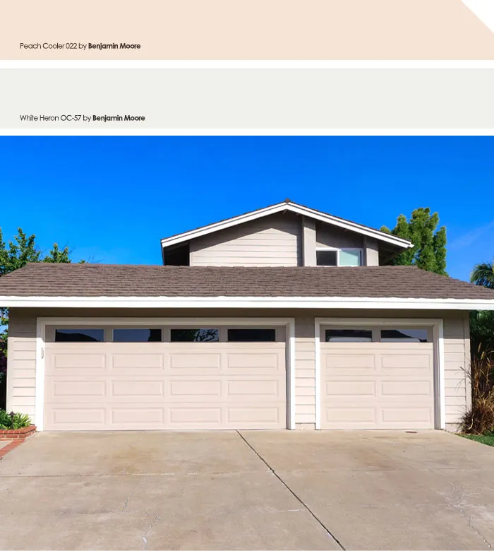 Rumah yang dicat warna krem