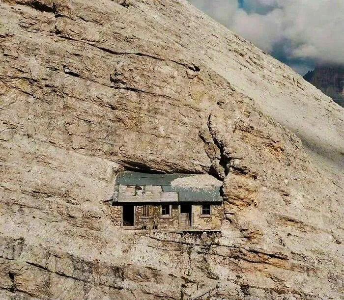 27 Alpine Refuge From World War I Located At 2760 Meters Monte Cristallo Italy