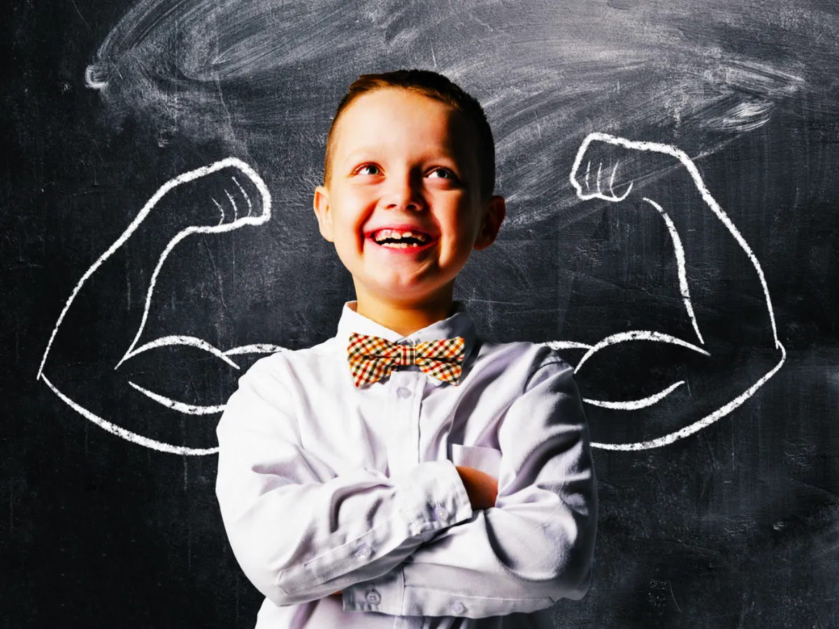 boy with high self esteem