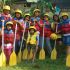 Ilustrasi Kegiatan Rafting di Sungai Kalibaru