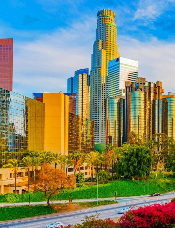 Ilustrasi Keindahan Kota Los Angeles. Sumber: hdwallpapers.in