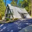 Rumah A-Frame Baja & Kaca