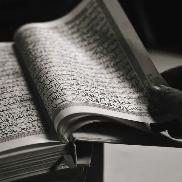 Ilustrasi Orangtua Membaca Quran Sendirian