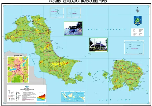 Peta Provinsi Bangka Belitung