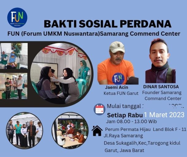 Bakti Sosial Forum UMKM Nuswantara (FUN) Samarang Command Center