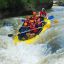 Ilustrasi Rafting Arung Jeram Di Sungai Cisadane