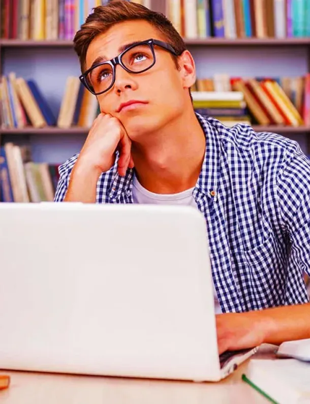 Ilustrasi Laki-laki yang sedang melamun